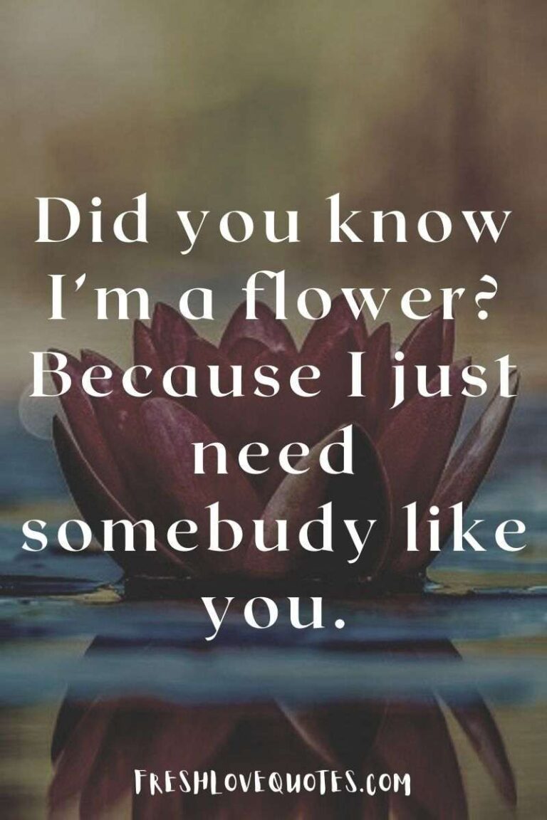 60+ Best Flower Pick Up Lines for Her