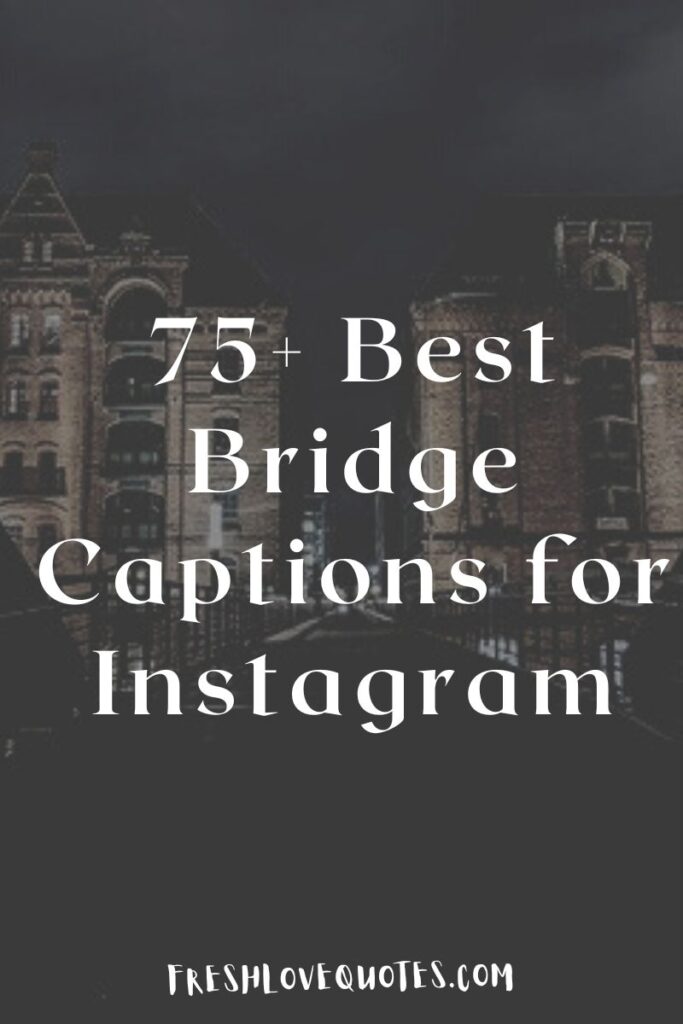 75+ Best Bridge Captions for Instagram