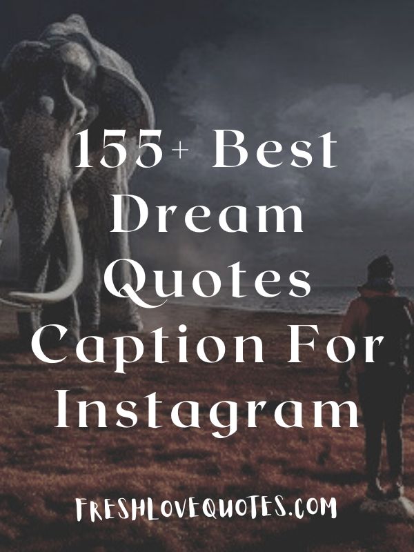 155+ Best Dream Quotes Caption For Instagram