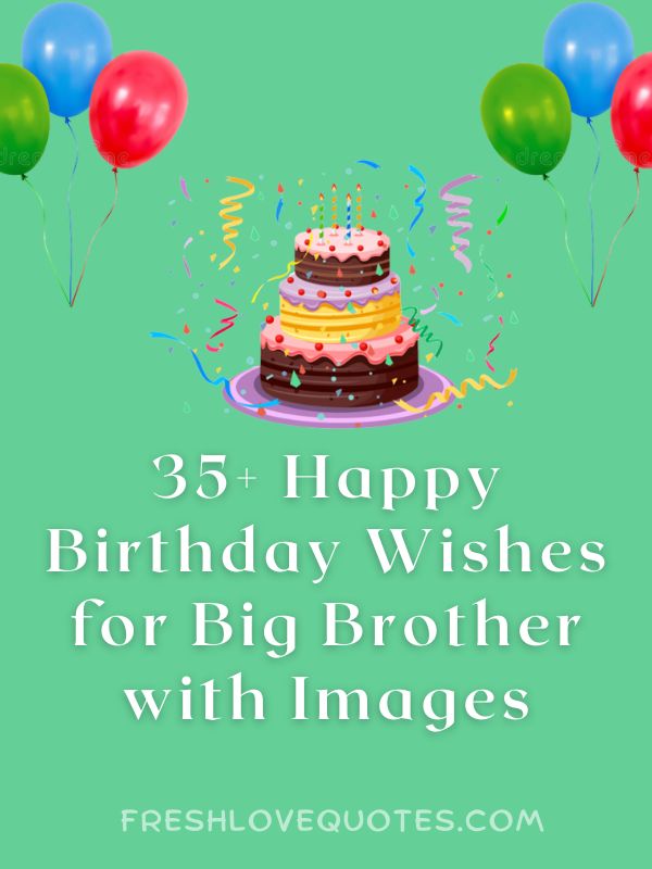 Happy Birthday Wishes for Big Brother with Images