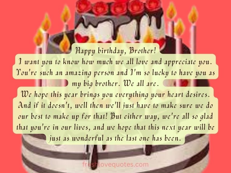 Happy Birthday Wishes for Elder Big Brother