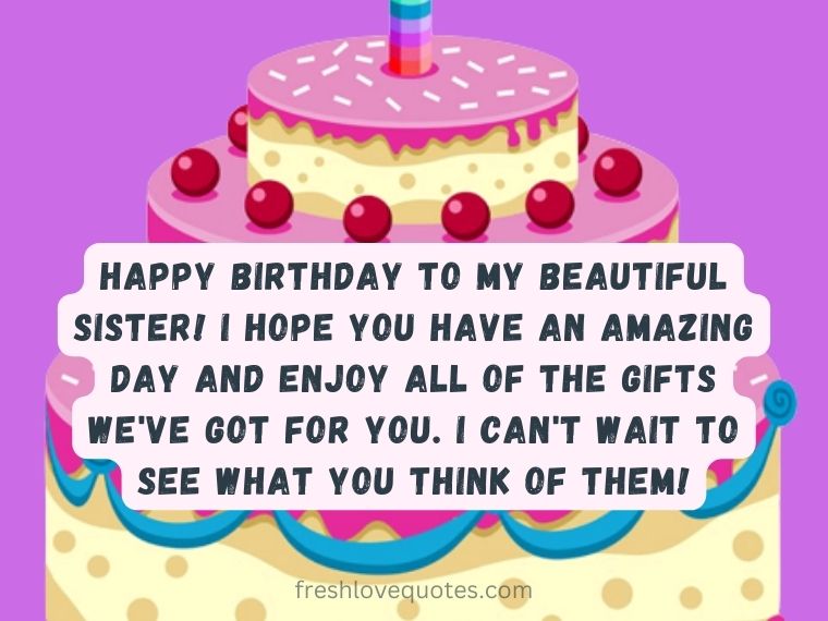 Heart touching birthday Wishes for a Sister