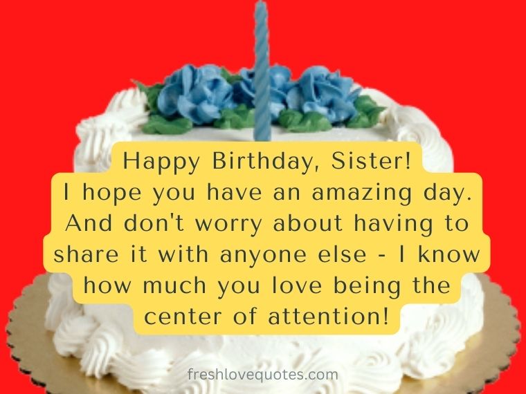 Simple birthday Wishes for Sister