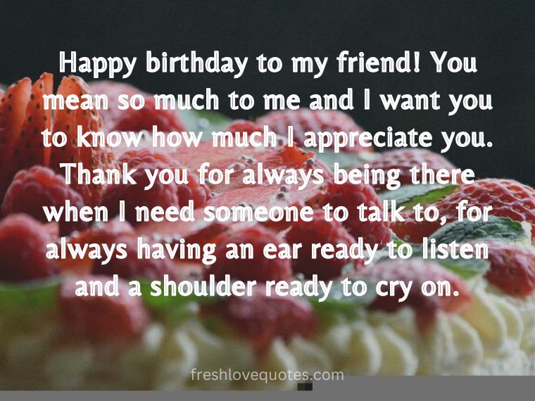 Unique birthday wishes for best friend